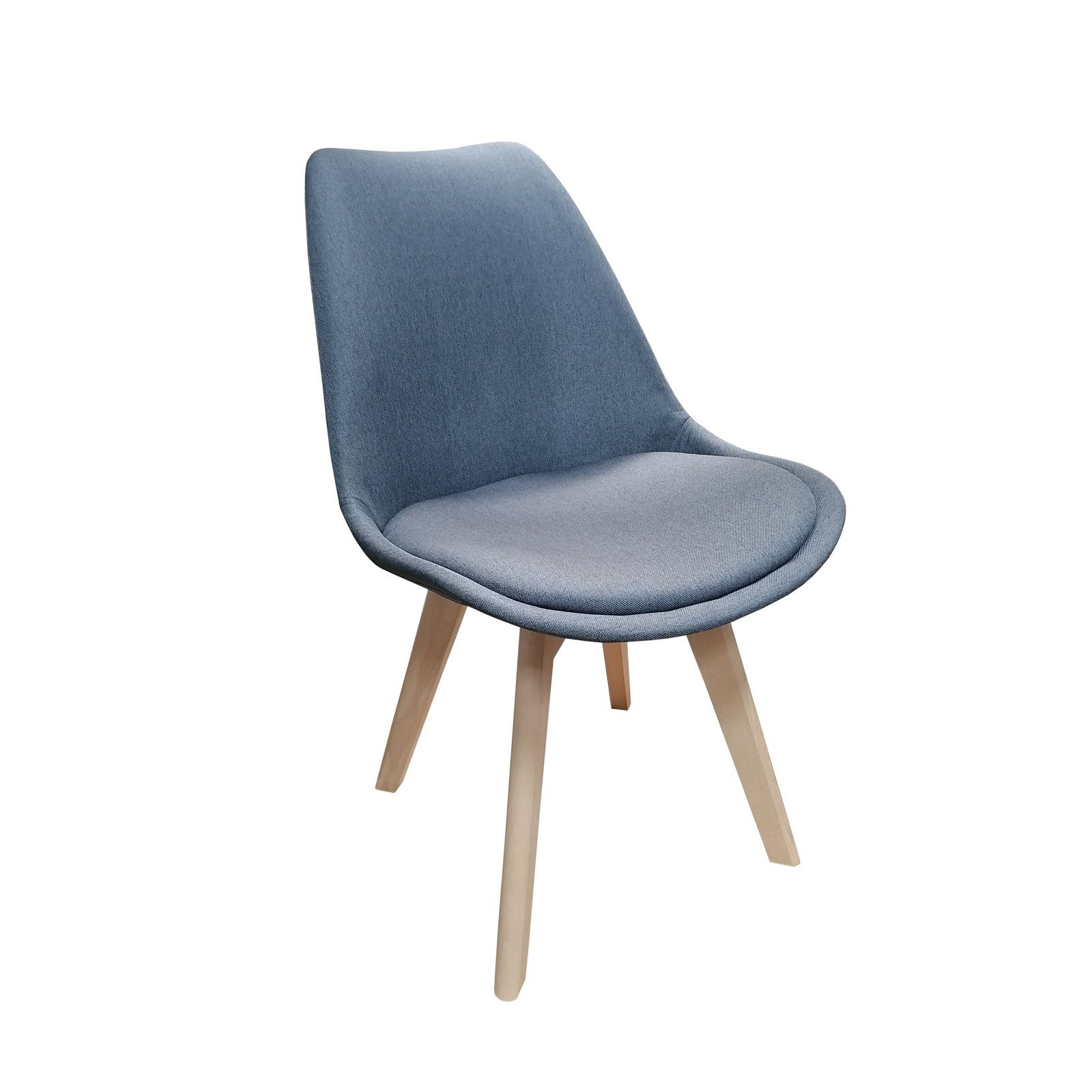 HTI-Living Esszimmerstuhl Stuhl Atlanta Webstoff Grau (Stück, 1 St), Esszimmerstuhl Webstoffbezug Holzfüße