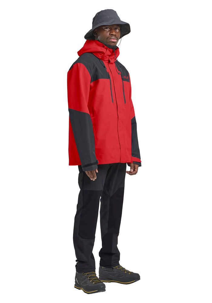Jack Wolfskin Funktionsjacke JASPER 2L JKT M mit TEXAPORE 2L, atmungsaktiv, winddicht, wasserdicht – Bild 4 von 5