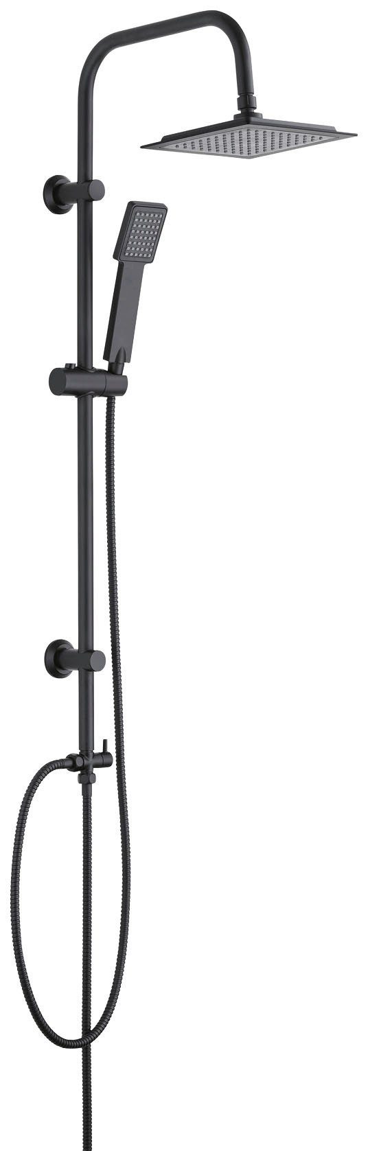 WENKO Duschsystem Cuadro, mit Regendusche und Handbrause