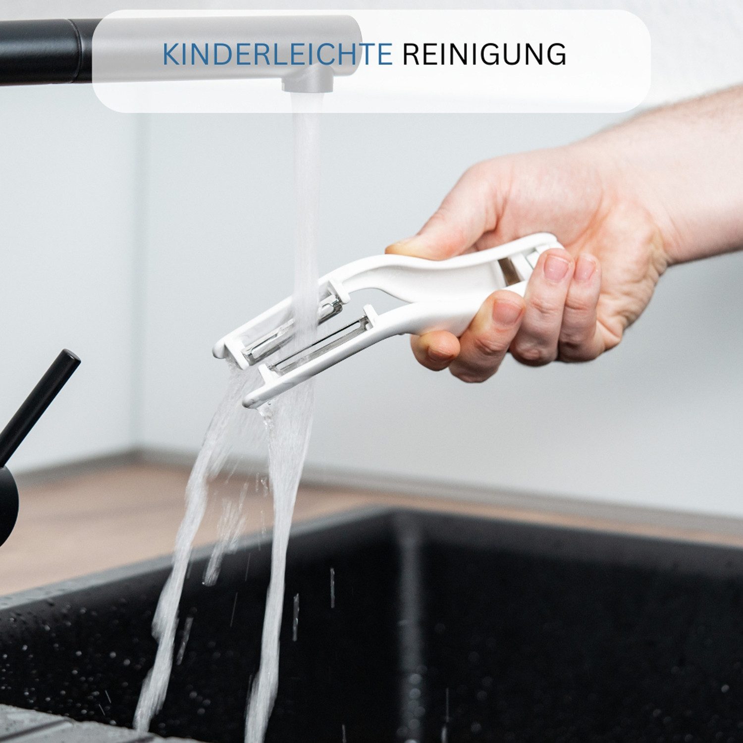 WESTMARK Spargelschäler »Peel-Star KS« + 2 Ersatzklingen, Gemüse-/Doppelschäler, inkl. 2 Ersatzklingen, spülmaschinengeeignet, 5 Jahre Garantie – Bild 5 von 5