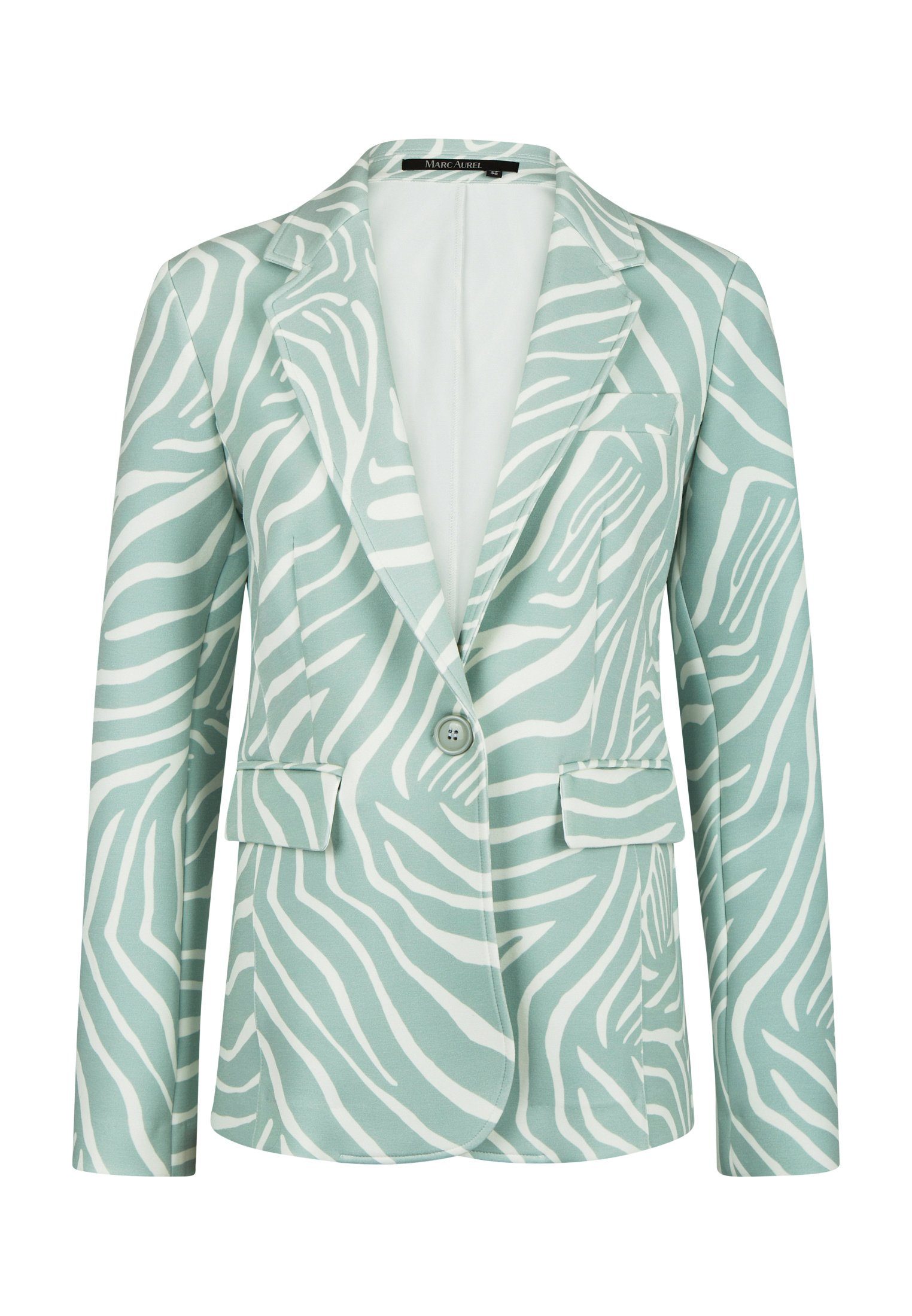 MARC AUREL Jerseyblazer Jersey Blazer mit Zebraprint