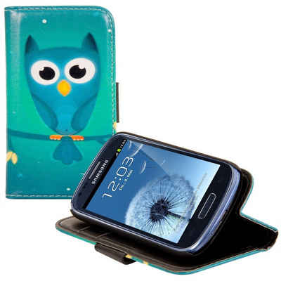 kwmobile Handyhülle, Wallet Case kompatibel mit Samsung Galaxy S3 Mini i8190 - Hülle mit Ständer Kartenfächer - Handyhülle