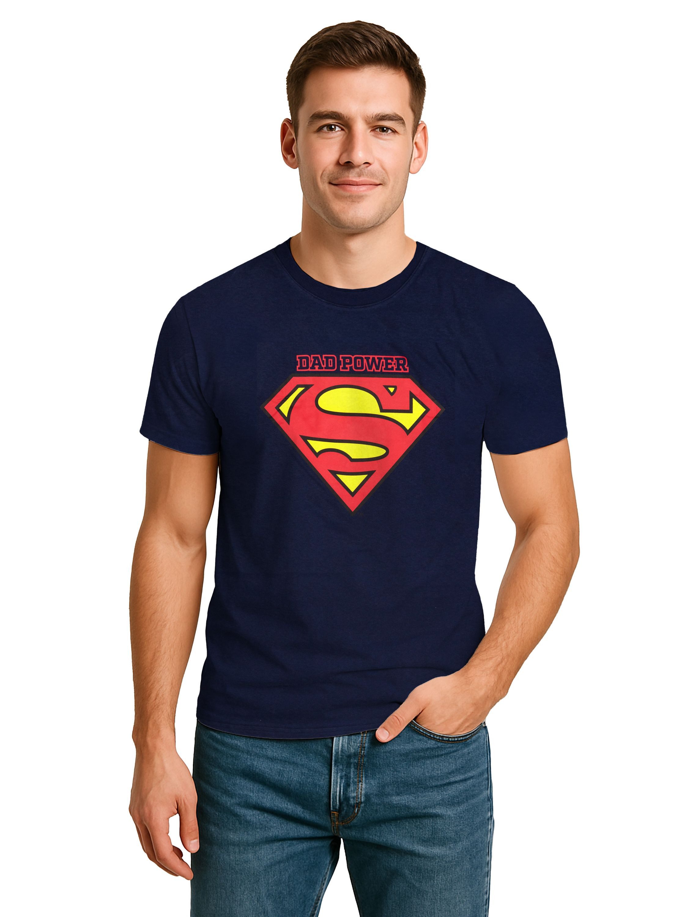 T-Shirt Dad Power - Superman Logo