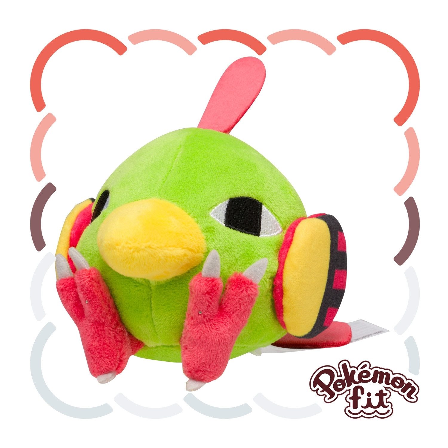 Pokémon Center Plüschfigur Pokemon Natu Kuscheltier - 14 cm Plüschtier Natu