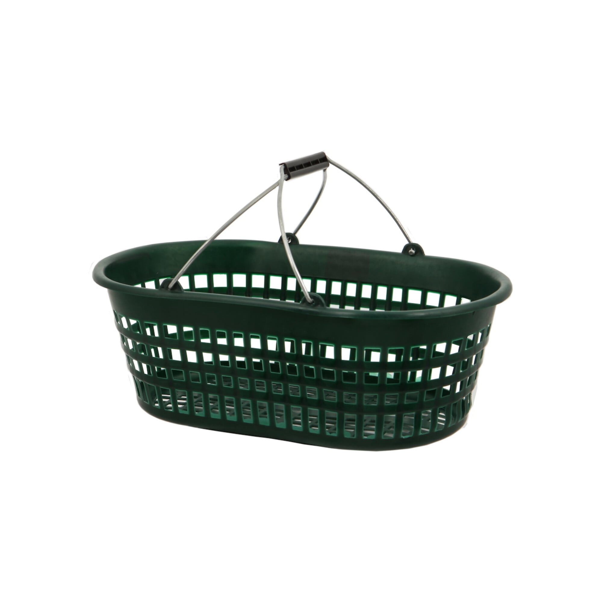 Jopa Transportwagen Gartenkorb 15 kg, grün, oval mit Doppelklappbügel