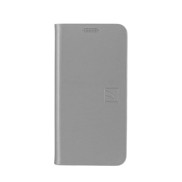 Tucano Smartphone-Hülle Tucano Filo Booklet Schutzhülle mit Standfunktion für iPhone X / XS in Silber