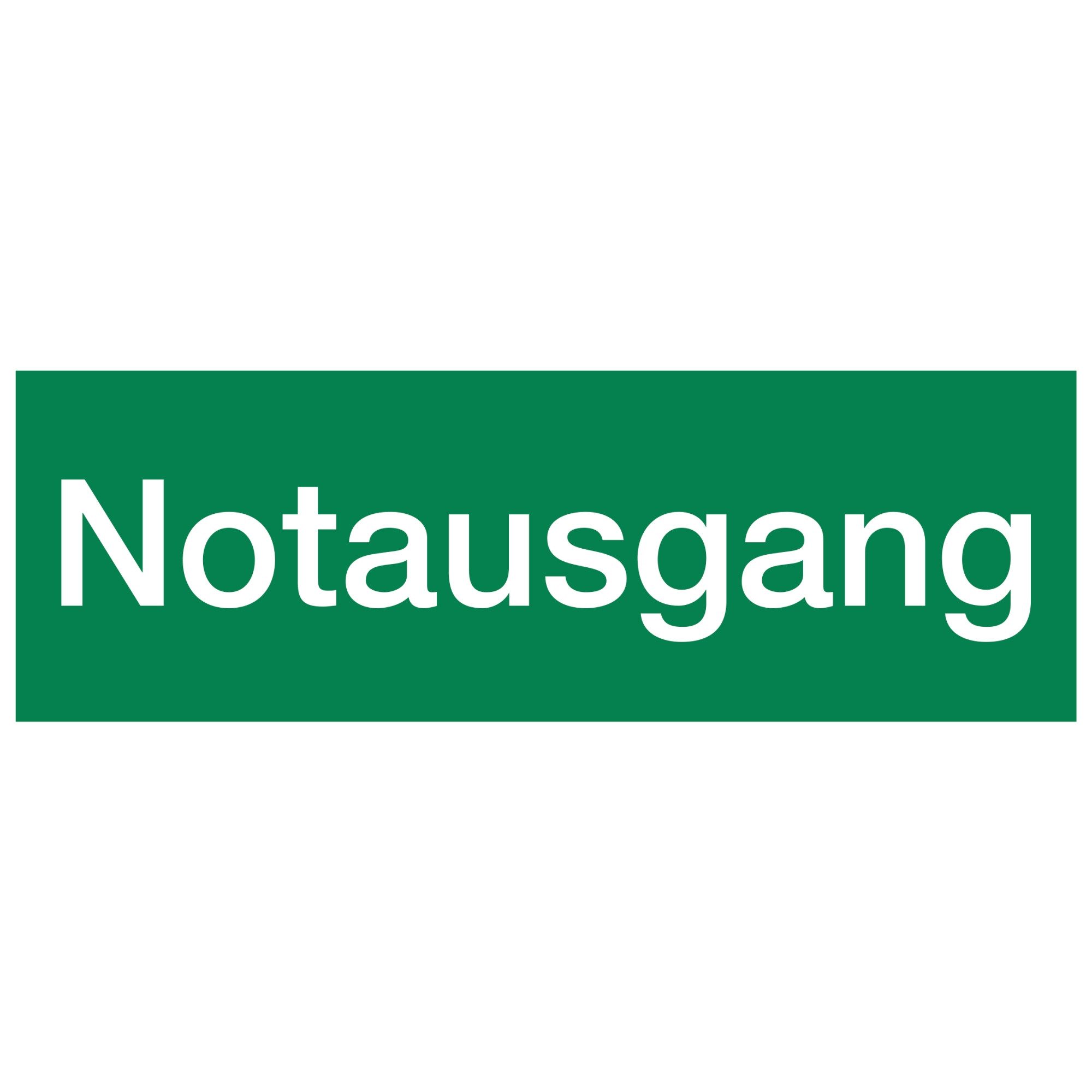 Soennecken Hinweisschild Hinweisschild Notausgang langnachleuchtend selbstklebend 297x105mm PVC