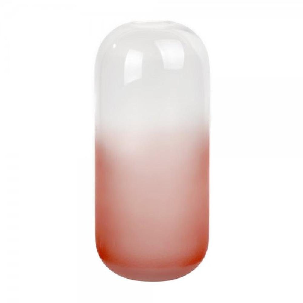 Weiß/Pink Vase Glas (28,5cm) Lambert Dekovase