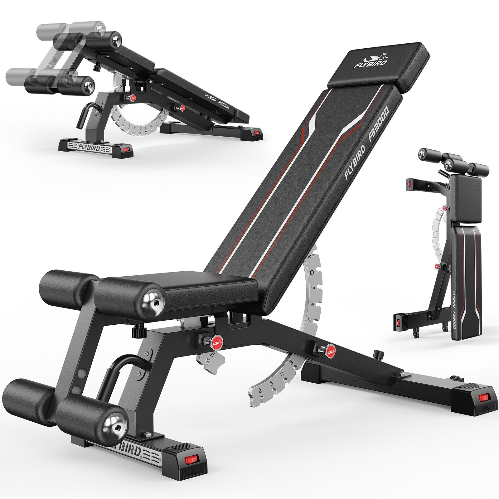 Hantelbank Multifunktions-Hantelbank, 544kg, klappbar, Heimfitness