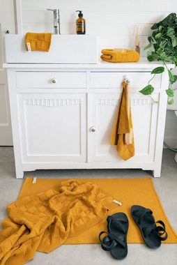 Badematte Morres Badematten 60x50 cm Gelb Knit Factory, aus 100% Baumwolle, Premium-Qualität - Vielfältig einsetzbares