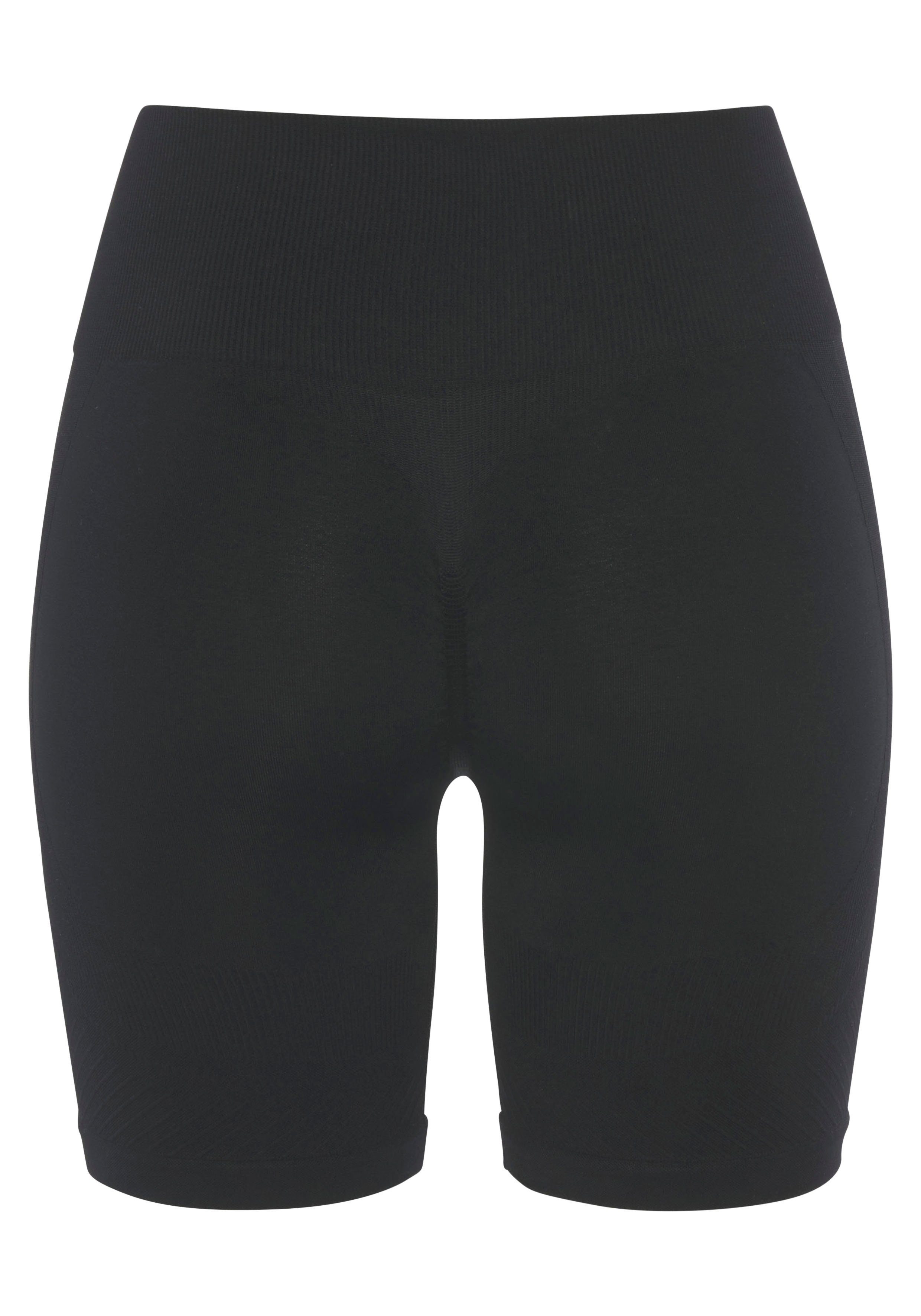LASCANA Funktionsshorts Po Push Up mit Rippstruktur und Shapingeffekt, Sportshorts