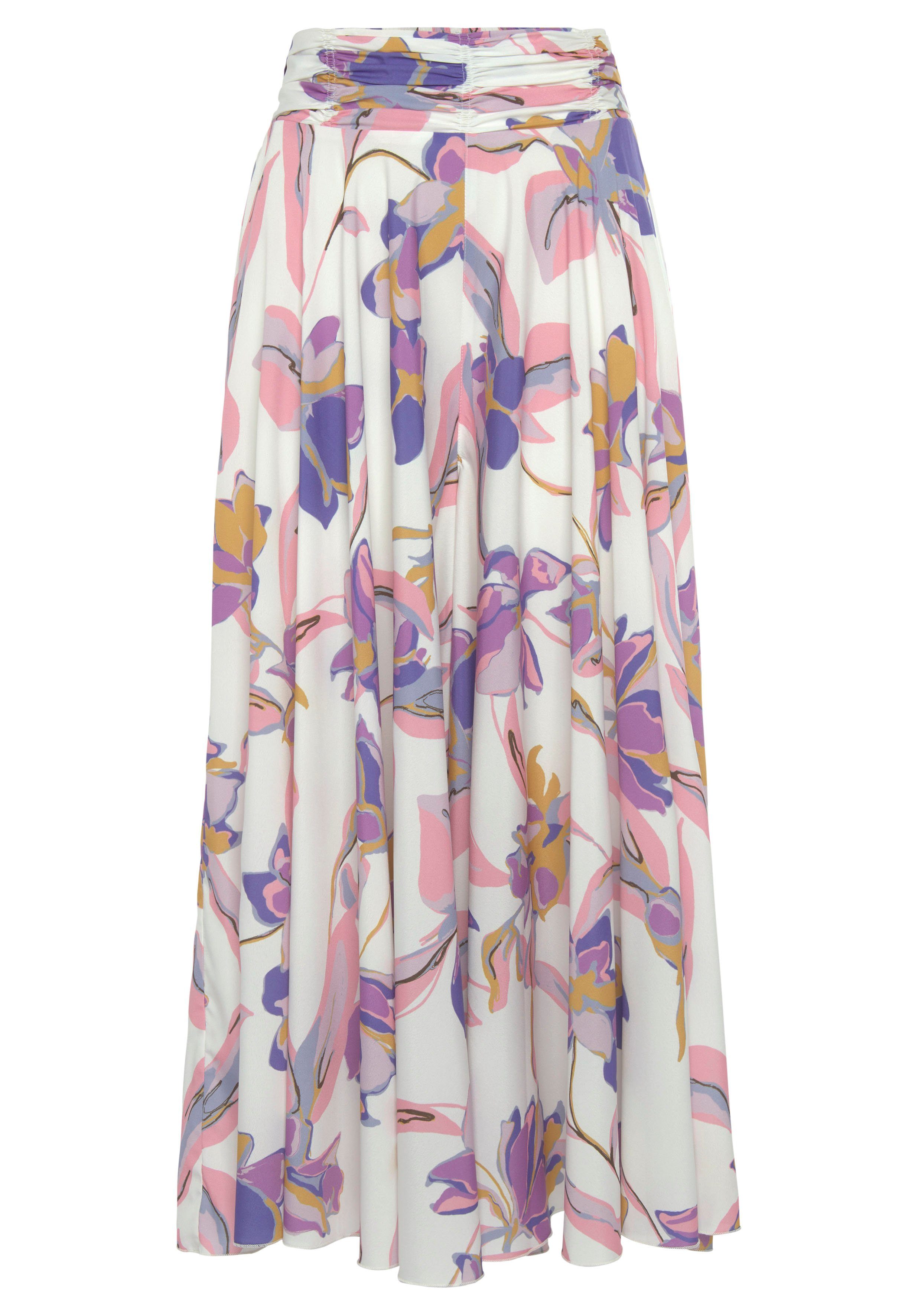 LASCANA Hosenrock mit floralem Alloverdruck, Culotte, günstig online kaufen