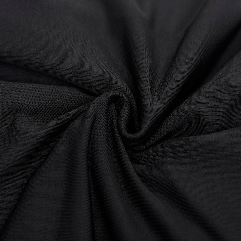 Schwarz 4-Sitzer Sofahusse Hussen-Set Polyester-Jersey, furnicato Stretch