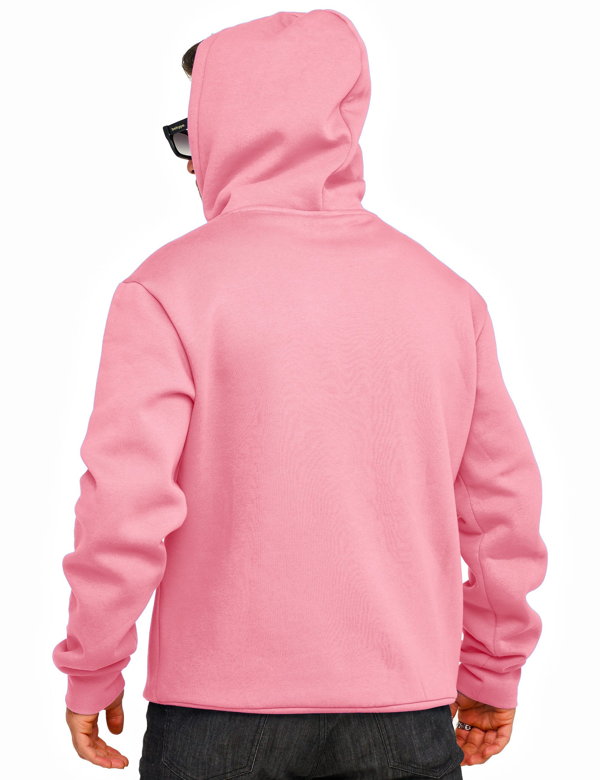 DAILY COTTON Hoodie im Oversize Schnitt Unifarben - Kapuzenpullover Loose-Fit Herren Basic Kapuzen-Sweatshirt Oversized Raglan Sweater