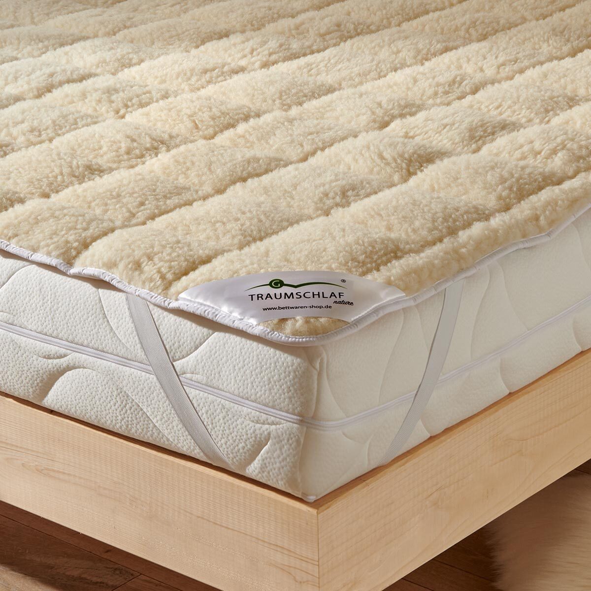 Matratzenauflage Nature Lammflor Unterbett Wende-Matratzenauflage TRAUMSCHL günstig online kaufen