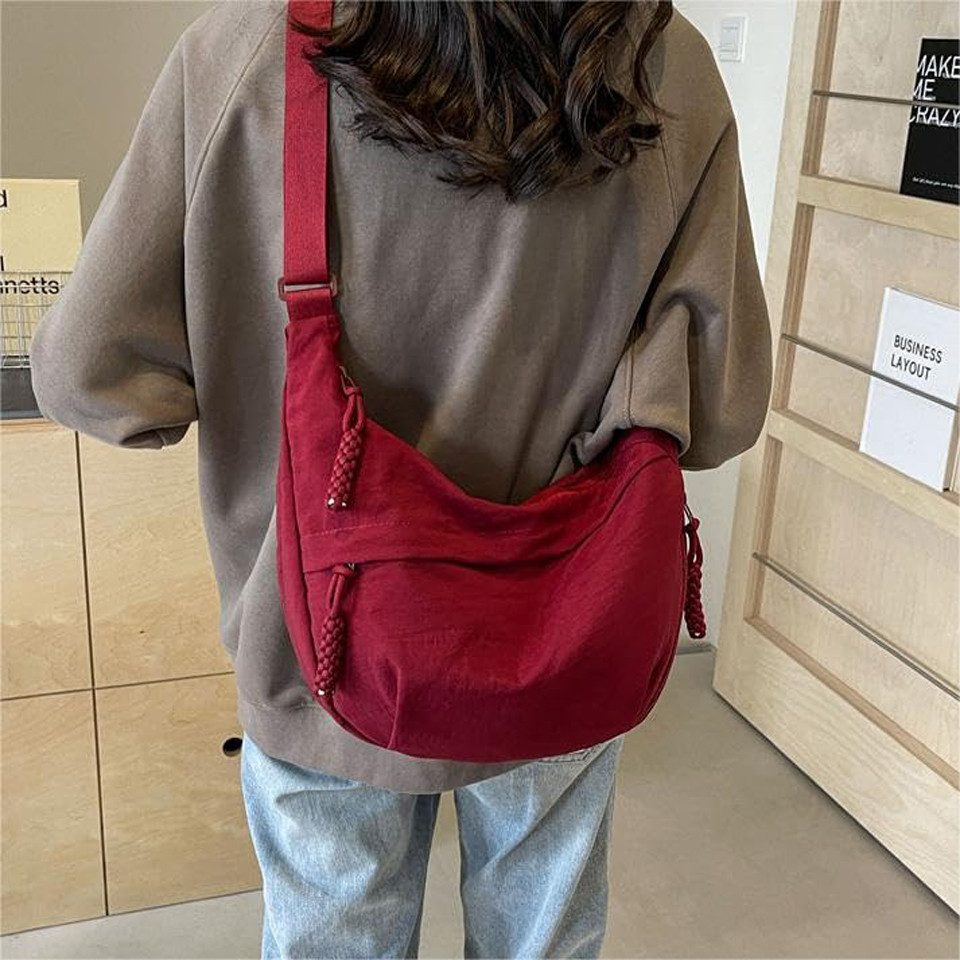 Zaewry Umhängetasche Nylon-Umhängetasche für Damen, Schultertasche, Handtasche, lässige Umhängetasche, ideal für Outdoor-Reisen