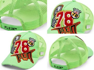 PHILIPP PLEIN Baseball Cap Philipp Plein Logo Patch Neon Baseballcap Hut Baseball Cap Kappe Hat M