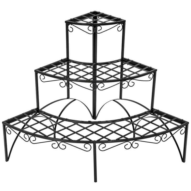 tectake Pflanztisch »Blumentreppe mit 3 Stufen rund« (1-St)
