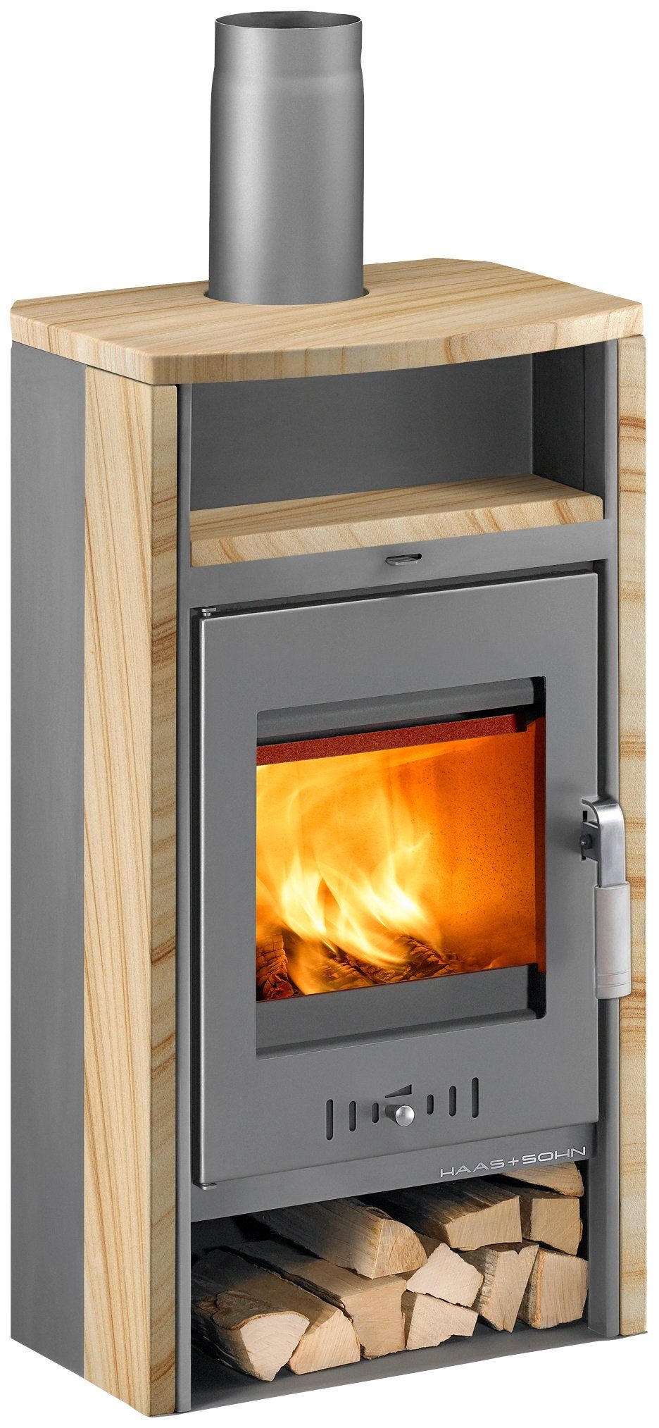 Haas + Sohn Kaminofen »VITORRE 275.15«, 7 kW, Dauerbrand, (1-tlg), aus