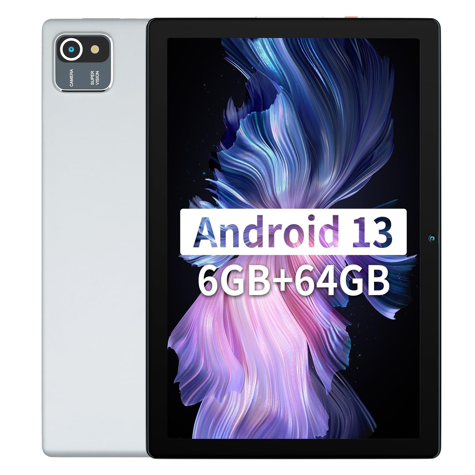 BUFO 64G Tablet 5000Mah 1280*800 Tablet (10,1", 64 GB, Android 13, hohe Auflösung,Dual-Kamera)