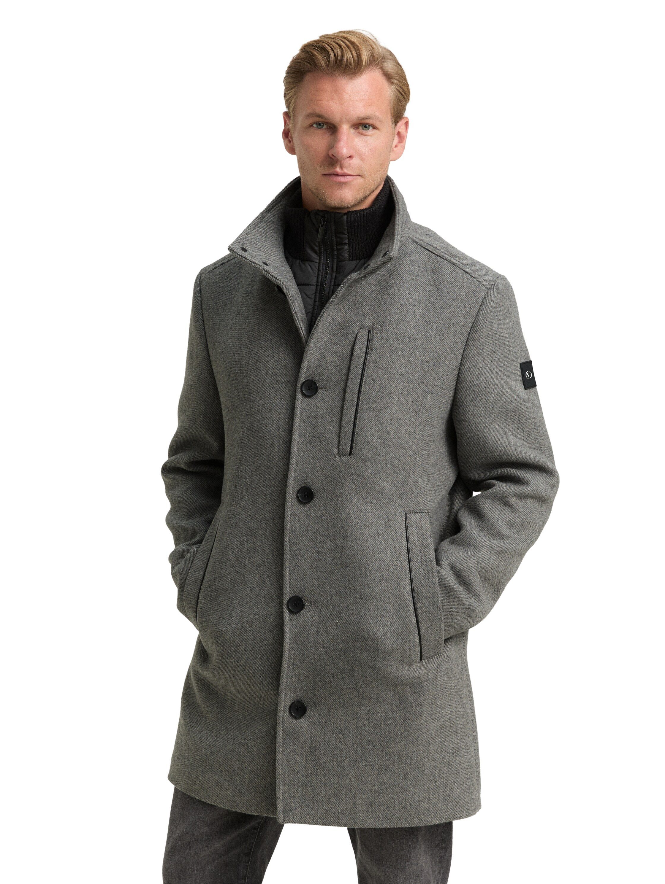 TOM TAILOR Wollmantel mit abnehmbarer Innenjacke günstig online kaufen