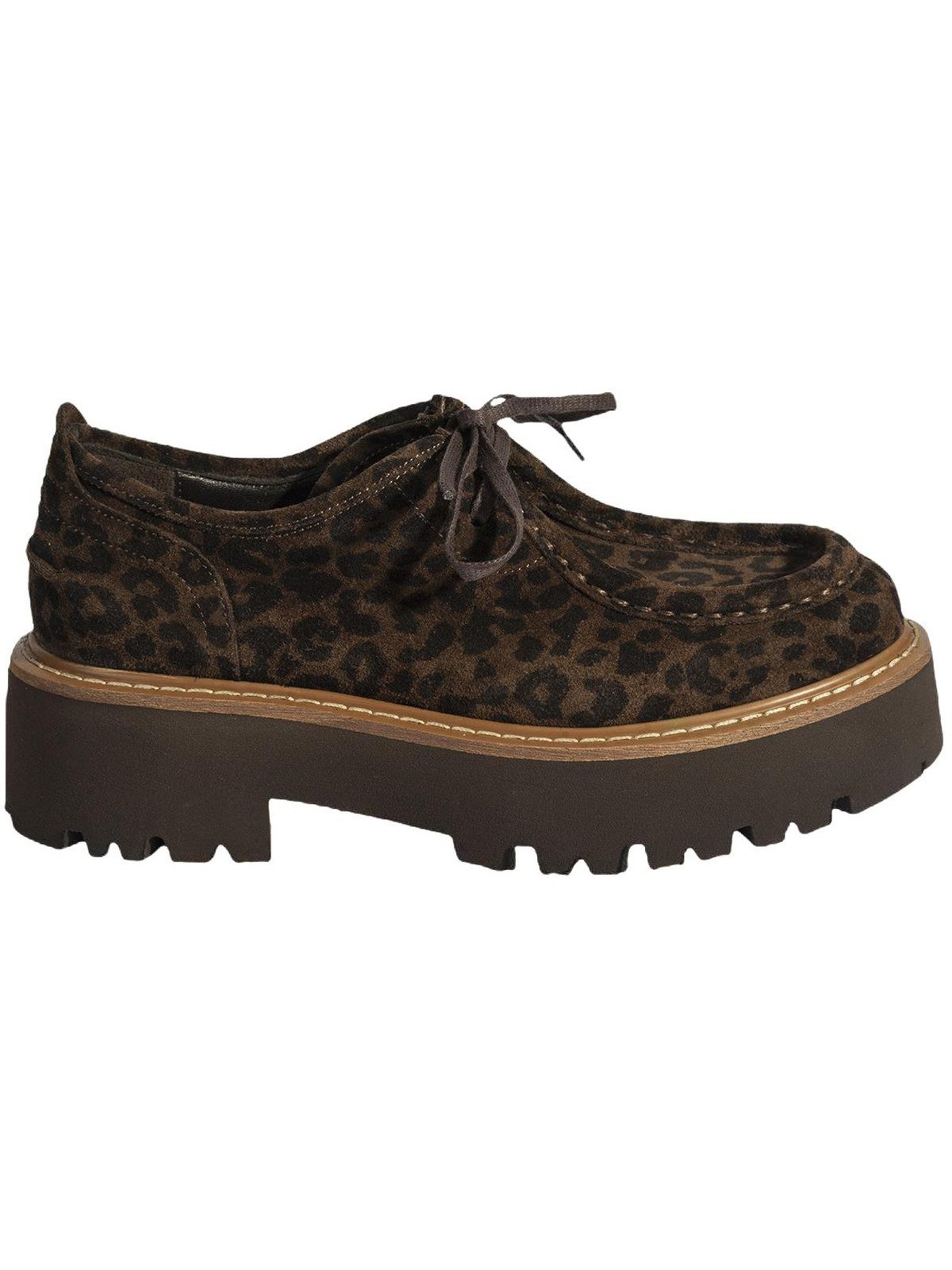 Desa Desa Damen-Slipper aus Lackleder – Elastische Schnürsenkel, flacher Ab Mokassin – Bild 2 von 5