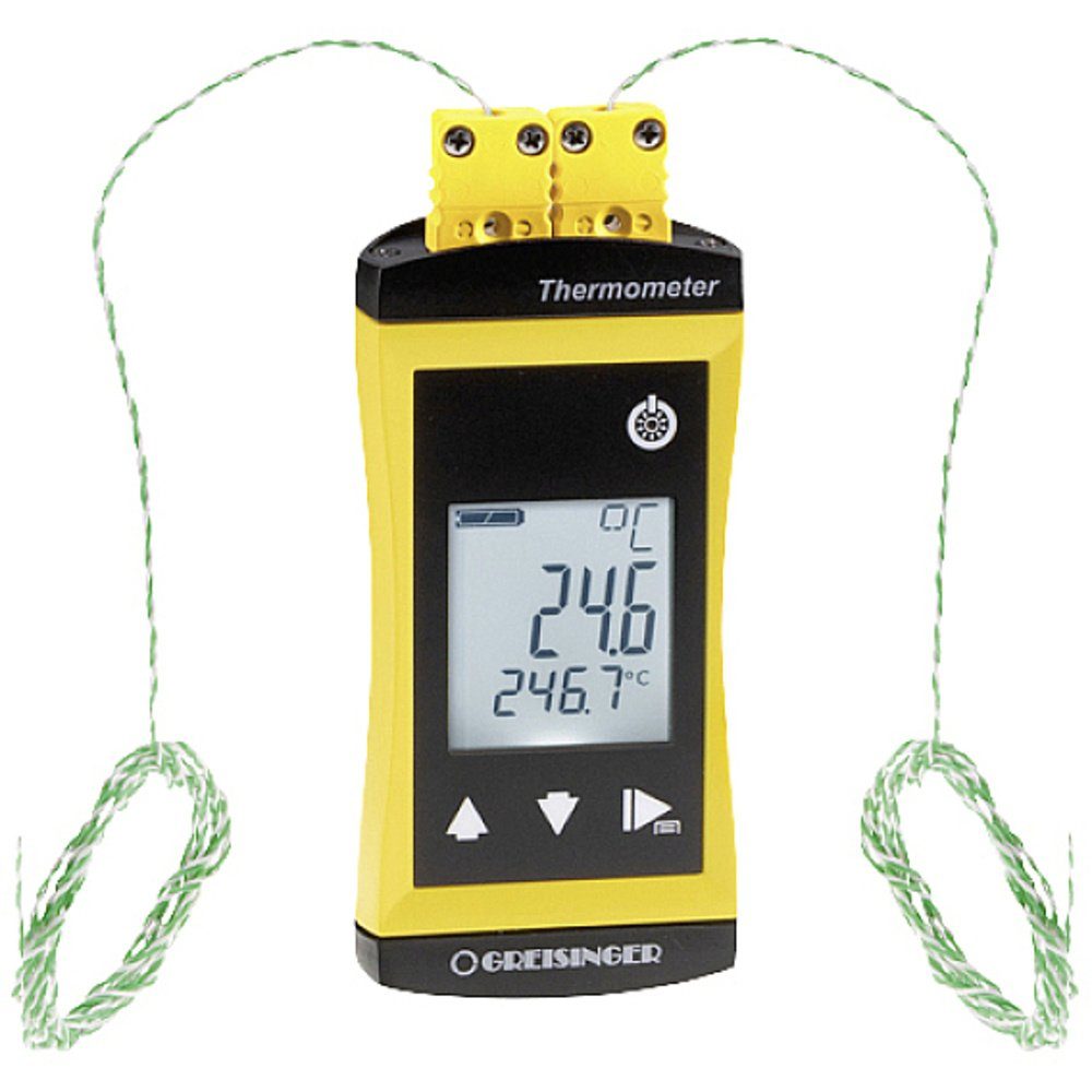 Greisinger Raumthermometer Greisinger G1202-GTF300 2-Kanal Alarmthermometer -65 - +1200 °C Fühle, G1202-GTF300