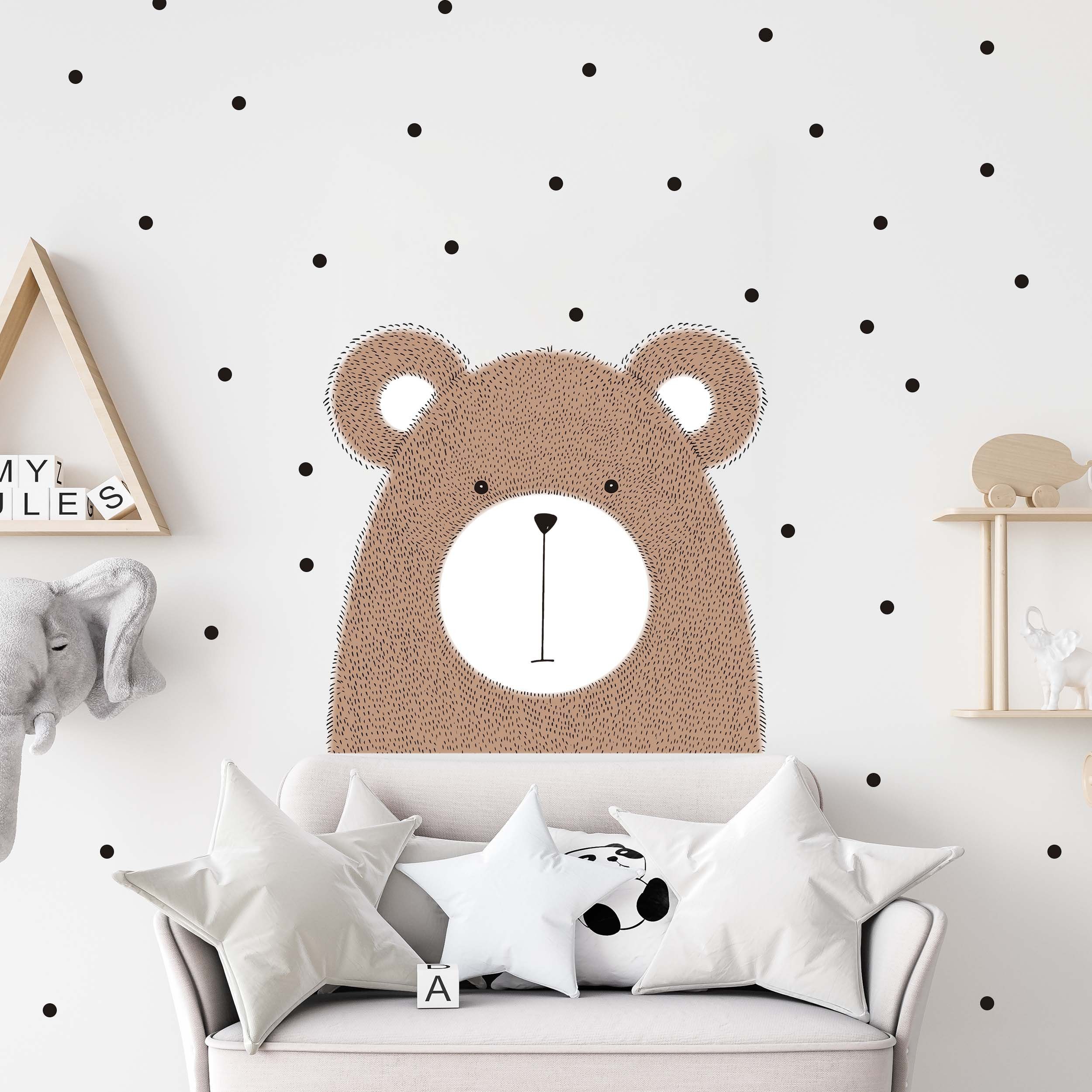WANDKIND Wandtattoo Tierkopf Bär V363, Wieder günstig online kaufen