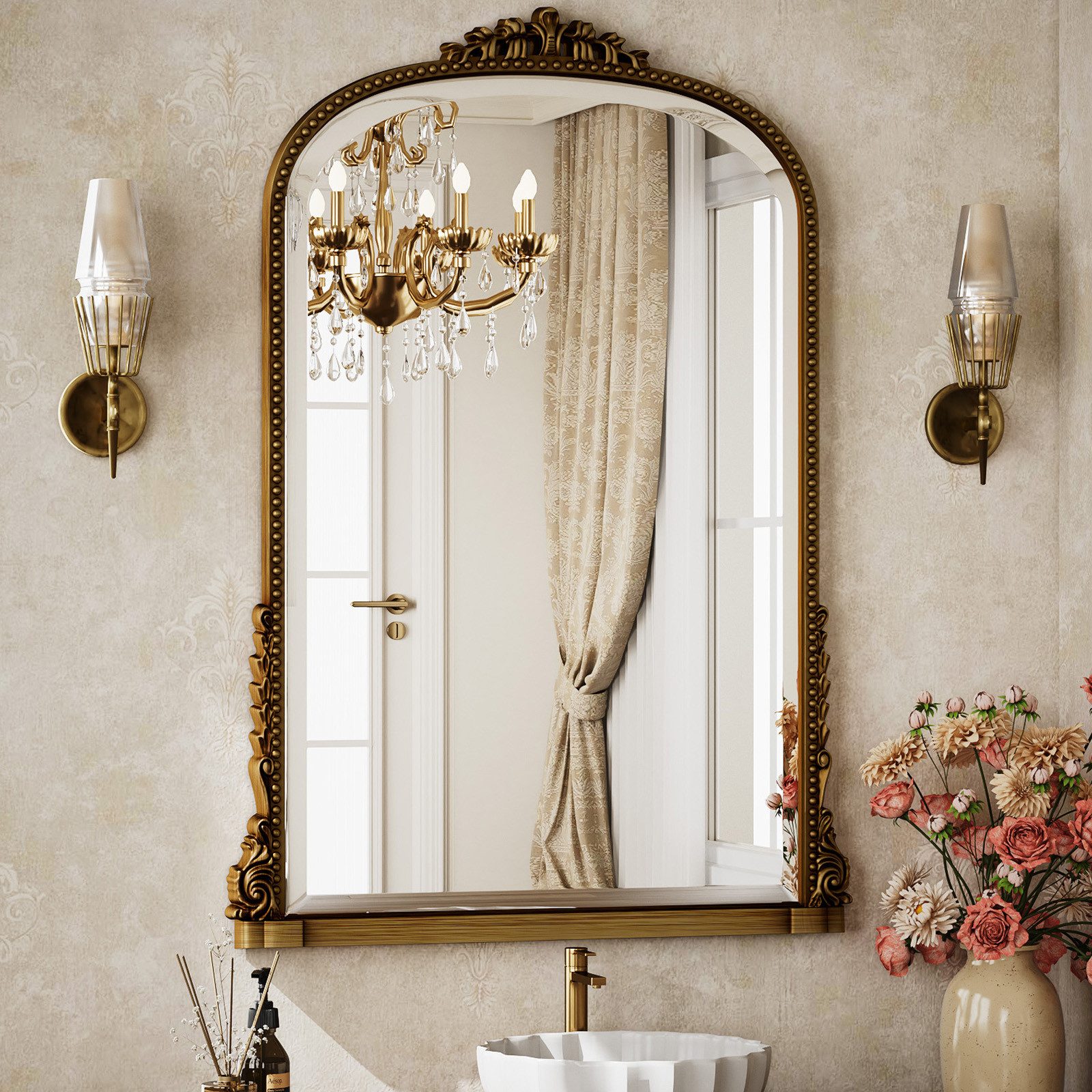 BEAUTYPEAK Dekospiegel Dekorativer Wandspiegel im Barockstil günstig online kaufen