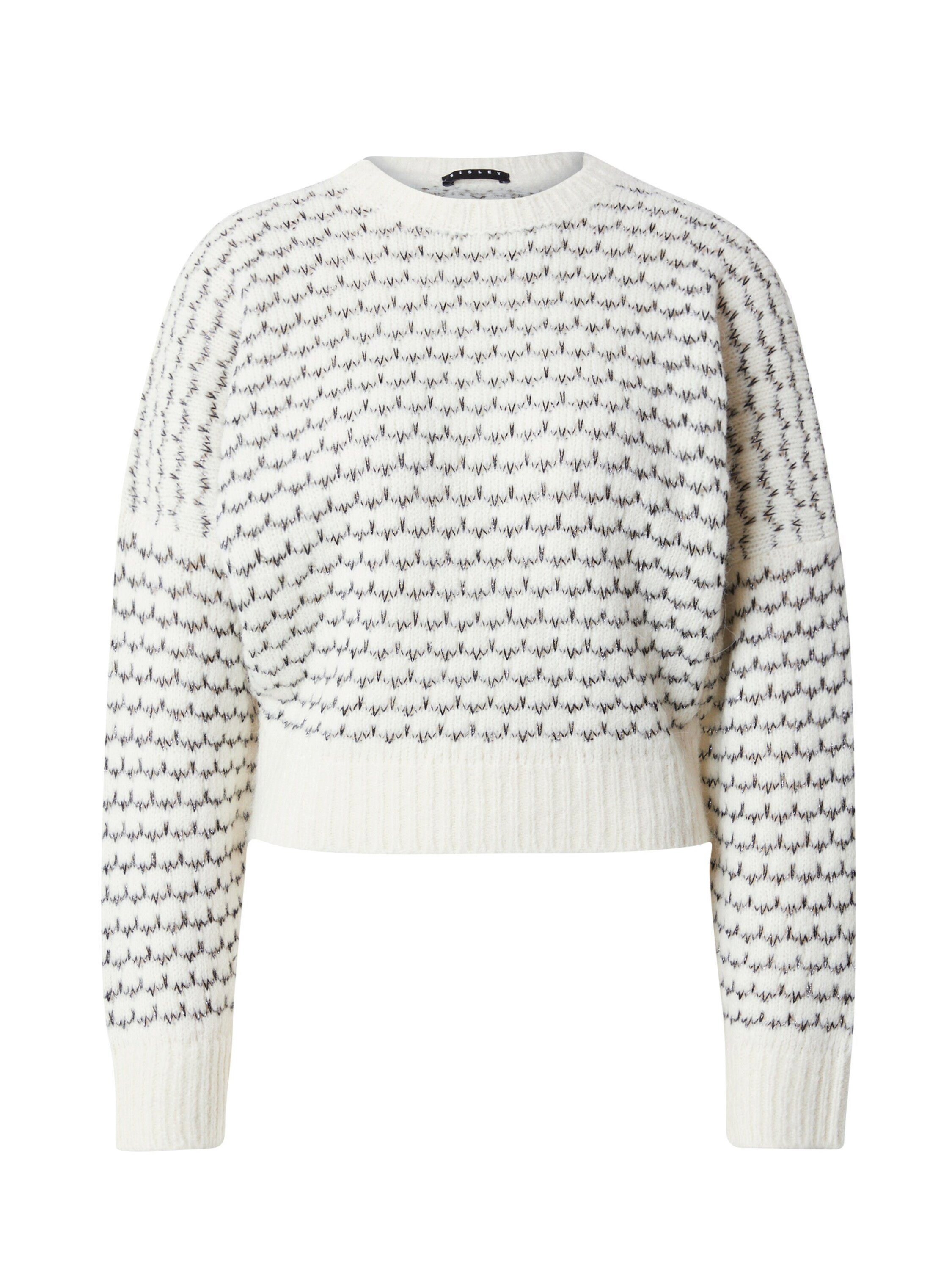 sisley Strickpullover (1-tlg) Lochmuster