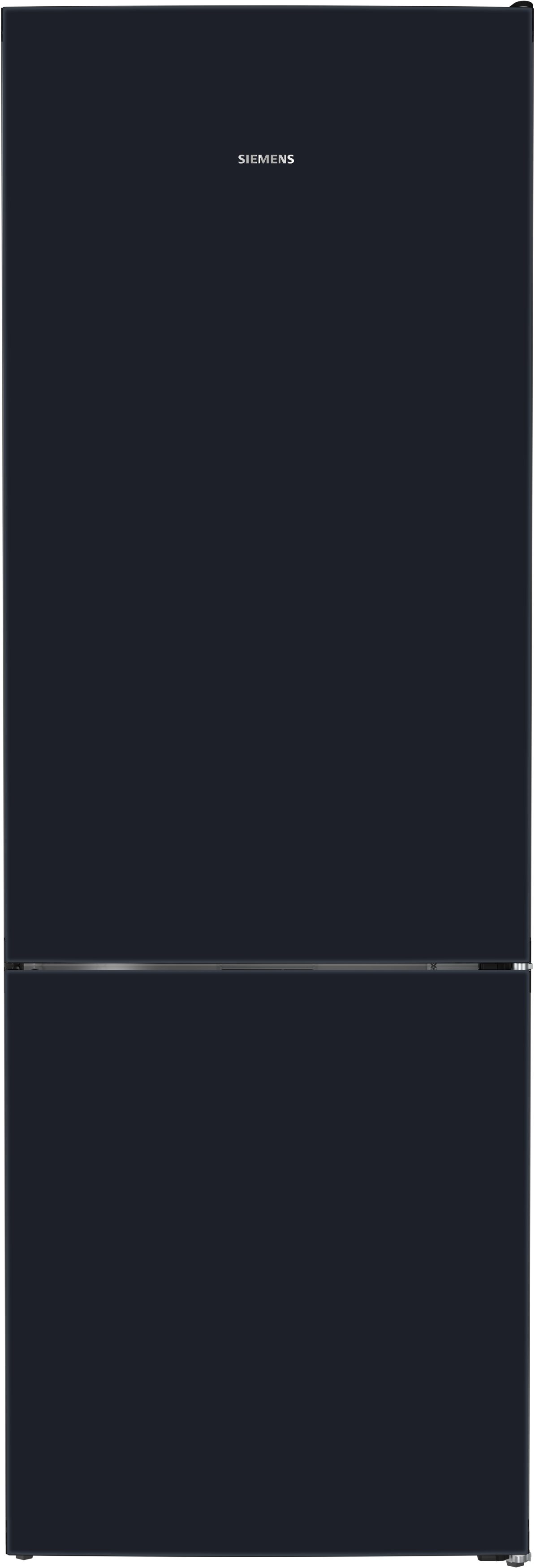 SIEMENS Kühl-/Gefrierkombination iQ700 KG49NSBBF, 203 cm hoch, 70 cm breit, Elegantes Design in mattem Schwarz und kein Abtauen dank Total noFrost