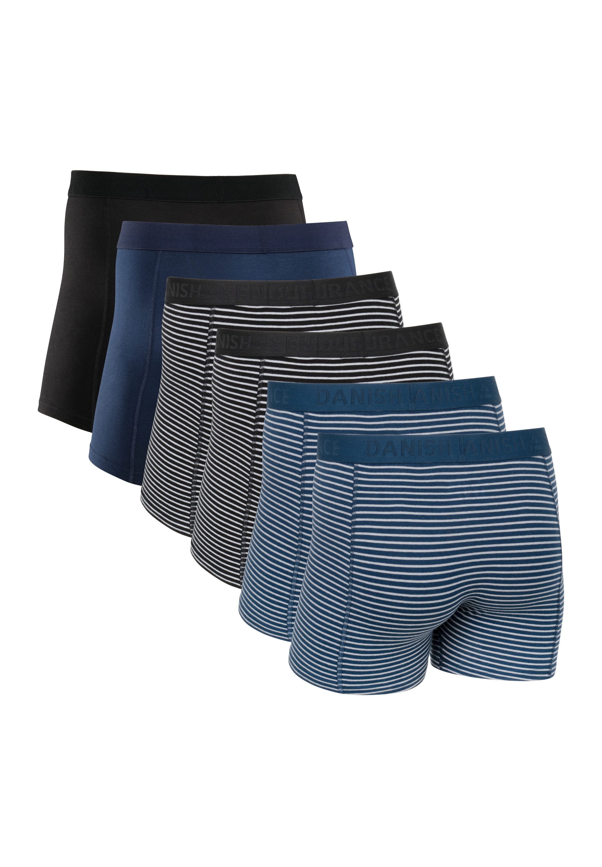 DANISH ENDURANCE Boxershorts Organic Trunks (6-St) aus Baumwolle, weicher Bund, ohne Etikett