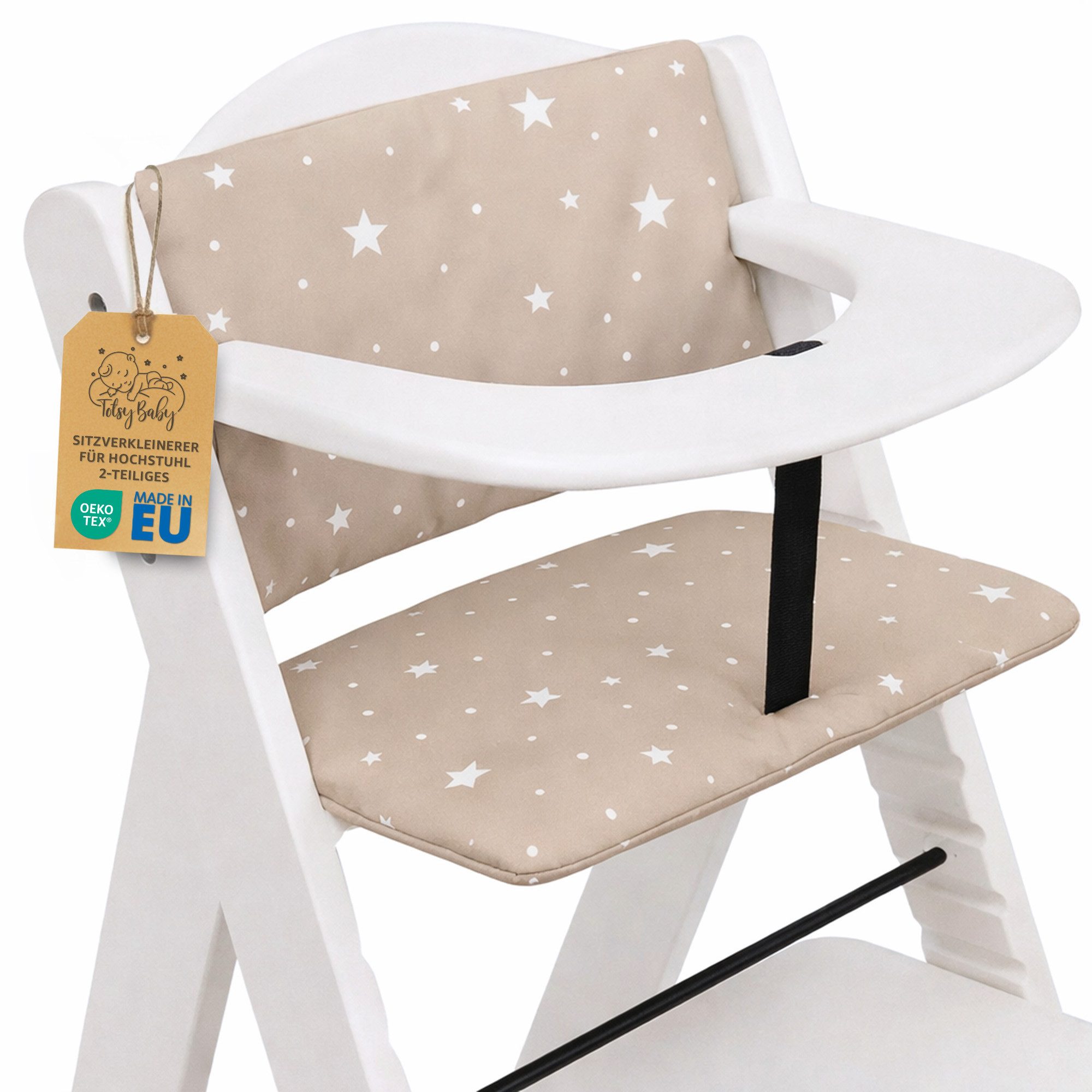 Totsy Baby Sitzverkleinerer Sitzverkleinerer Hochstuhl 2-teilig Sitzkissen für Hauck Stokke