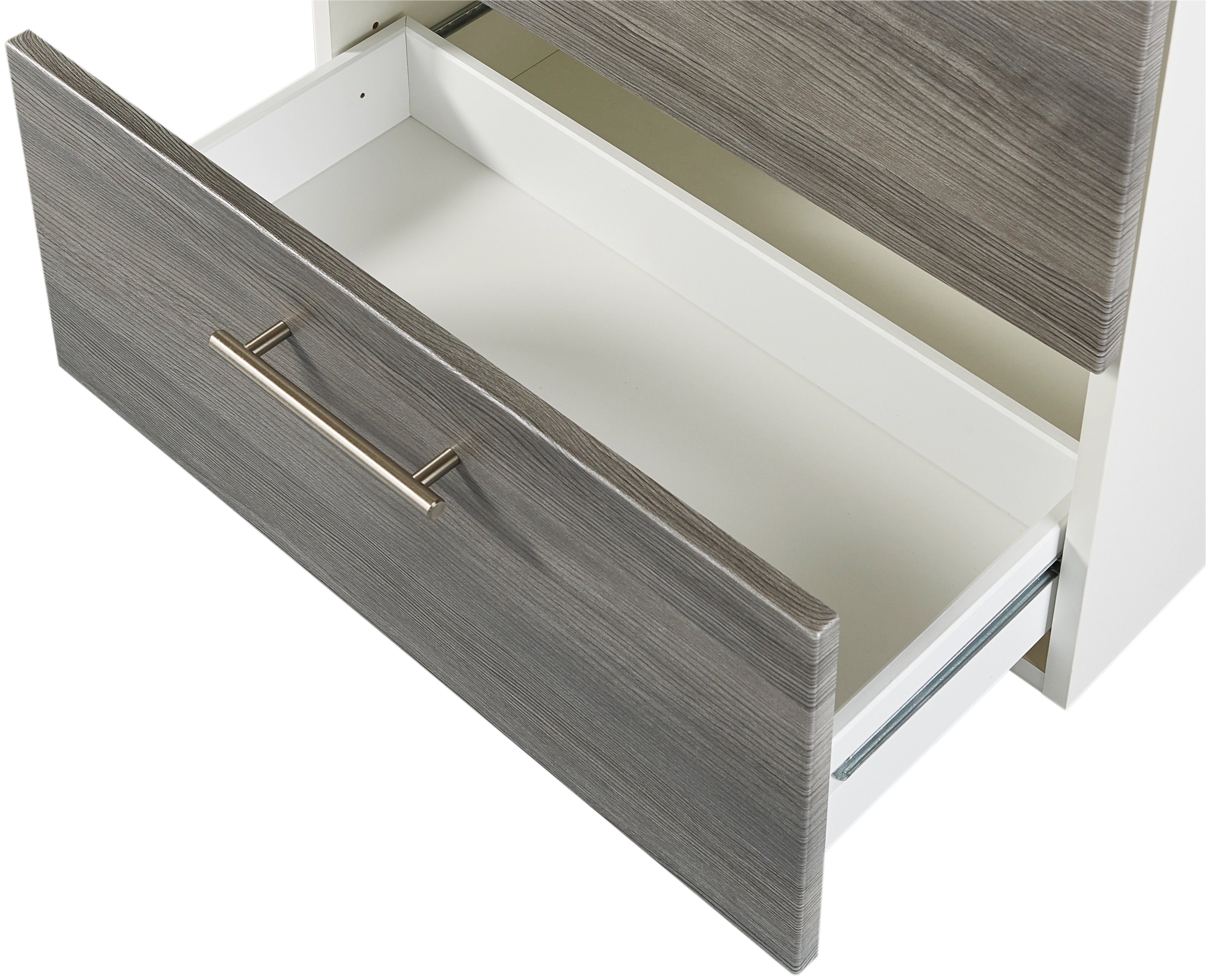 welltime Waschbeckenunterschrank Trento, verschiedene Ausführungen und Farben Badmöbel, Breite 60 cm, Beckenunterschrank auf Füßen, Made in Germany