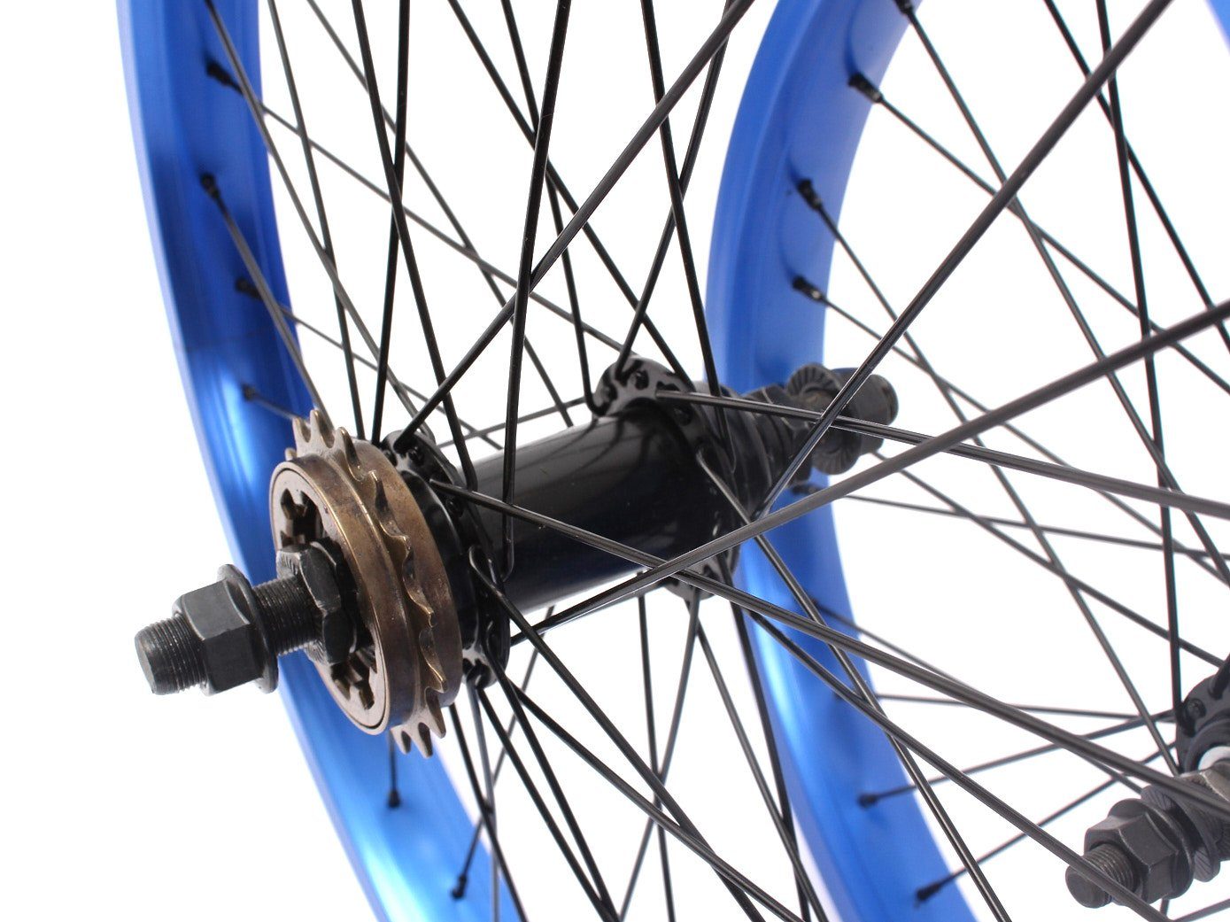 CHRIS 20 Zoll Fahrrad-Laufrad KHEbikes Laufradsatz BÖHM BMX blau