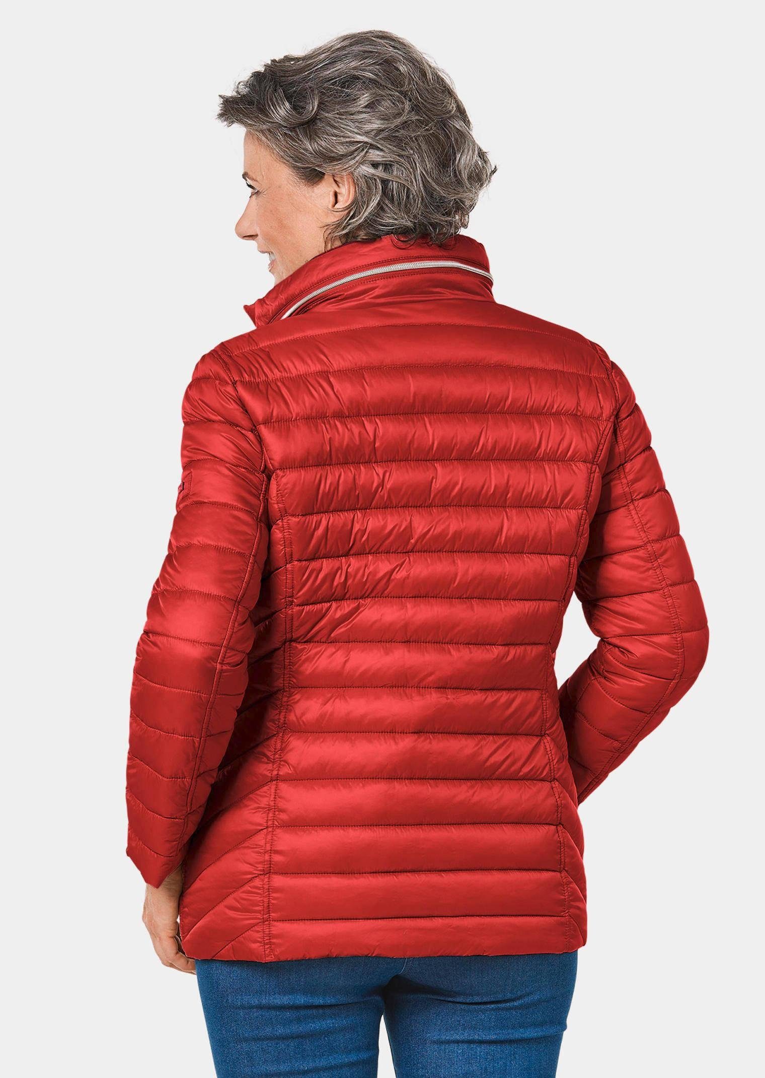 GOLDNER Steppjacke Leichte Steppjacke in / knitterarmer Ware marine rot