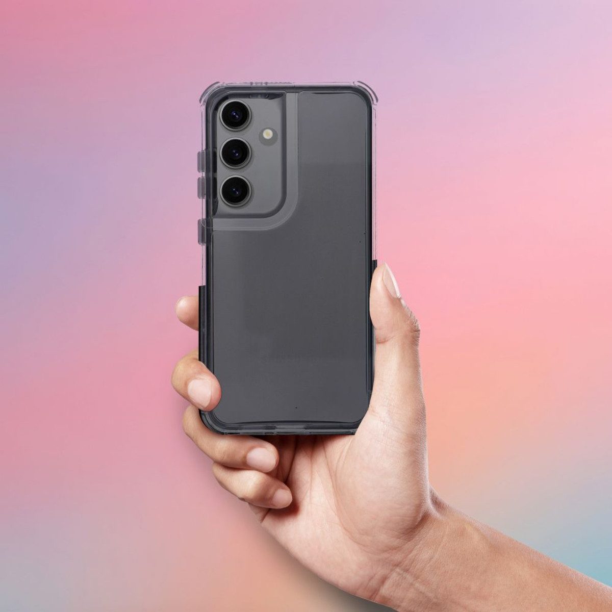 COFI 1453 Handyhülle Matrix Hülle für XIAOMI Redmi Note 15 Pro Plus 5G Transparent-Schwarz 6,83 Zoll, Transparente Rückseite mit farblich abgesetztem Rahmen