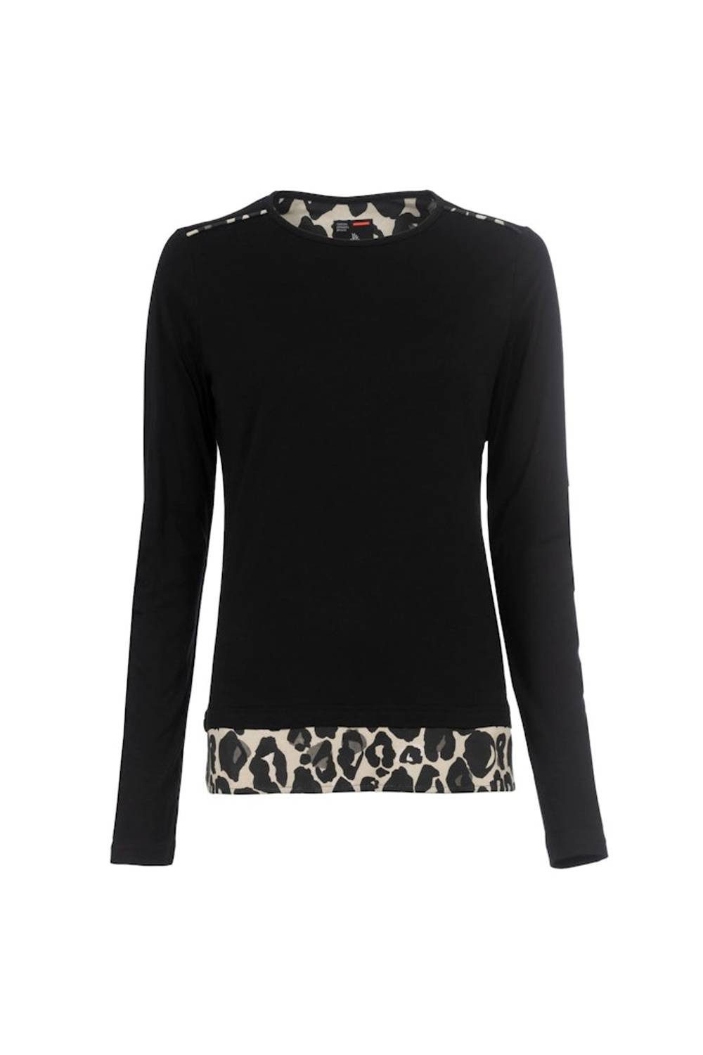 Soquesto Sweatshirt 6180-505355-9000 Auffällige Leo-Elemente für einen trendigen Look