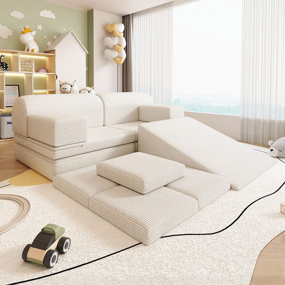 HOME DELUXE Kindersofa Spielsofa LIV inkl. Rutsche und Stapelsteine, Unendl günstig online kaufen