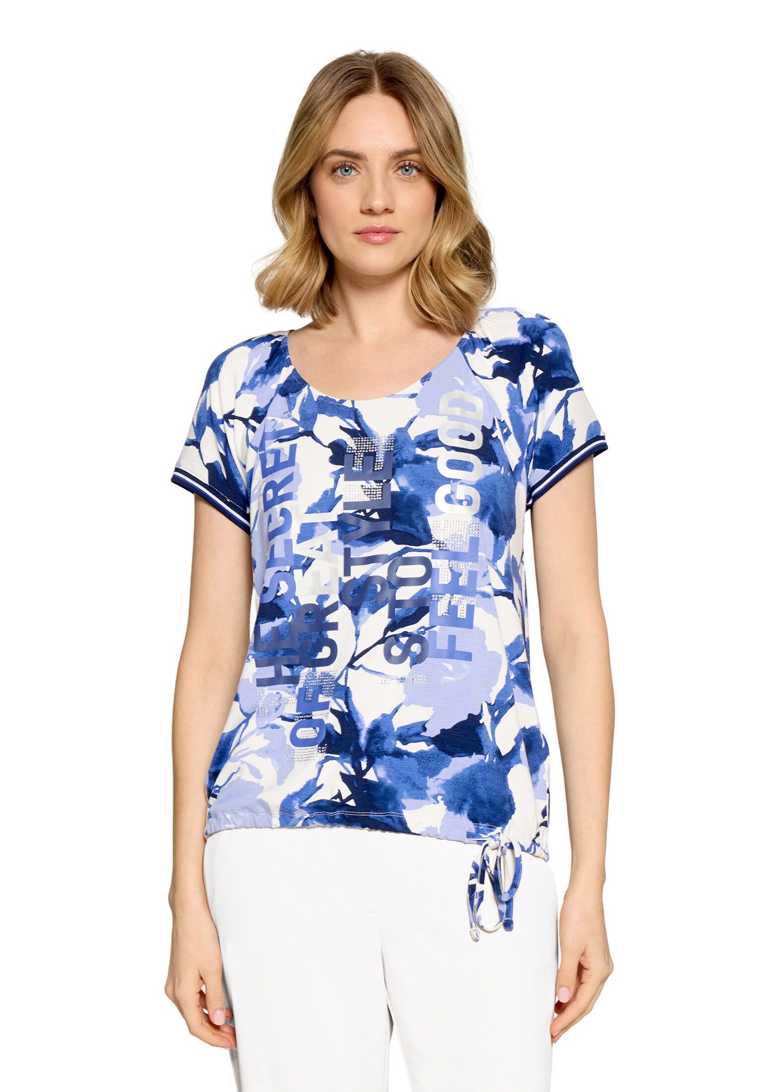 Betty Barclay Kurzarmshirt Damen mit Raffung (1-tlg)