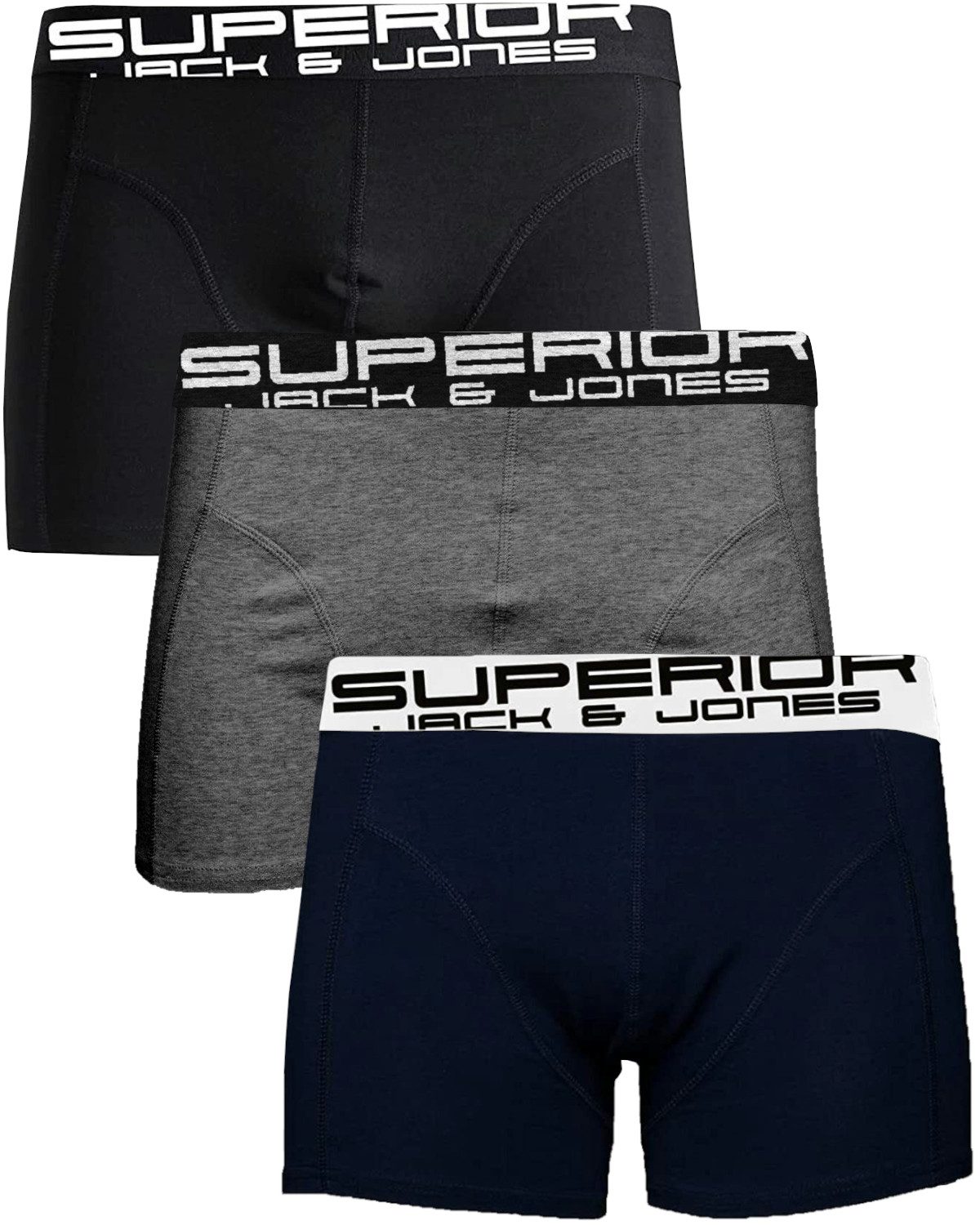 Jack & Jones Boxershorts (3er-Pack) mit Logo auf dem Taillenbund günstig online kaufen