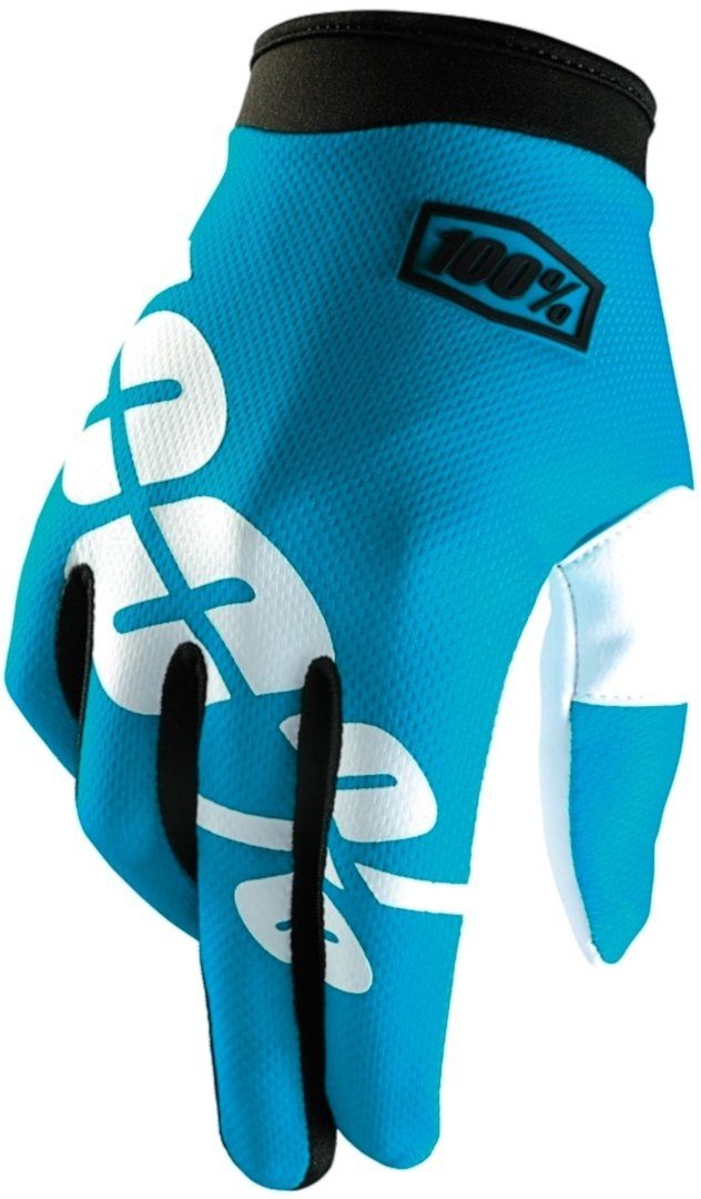 Blue/White Handschuhe 100% iTrack Fahrradhandschuhe Motocross