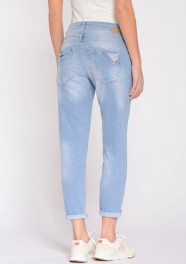 GANG Relax-fit-Jeans 94AMELIE CROPPED mit Abriebeffekten