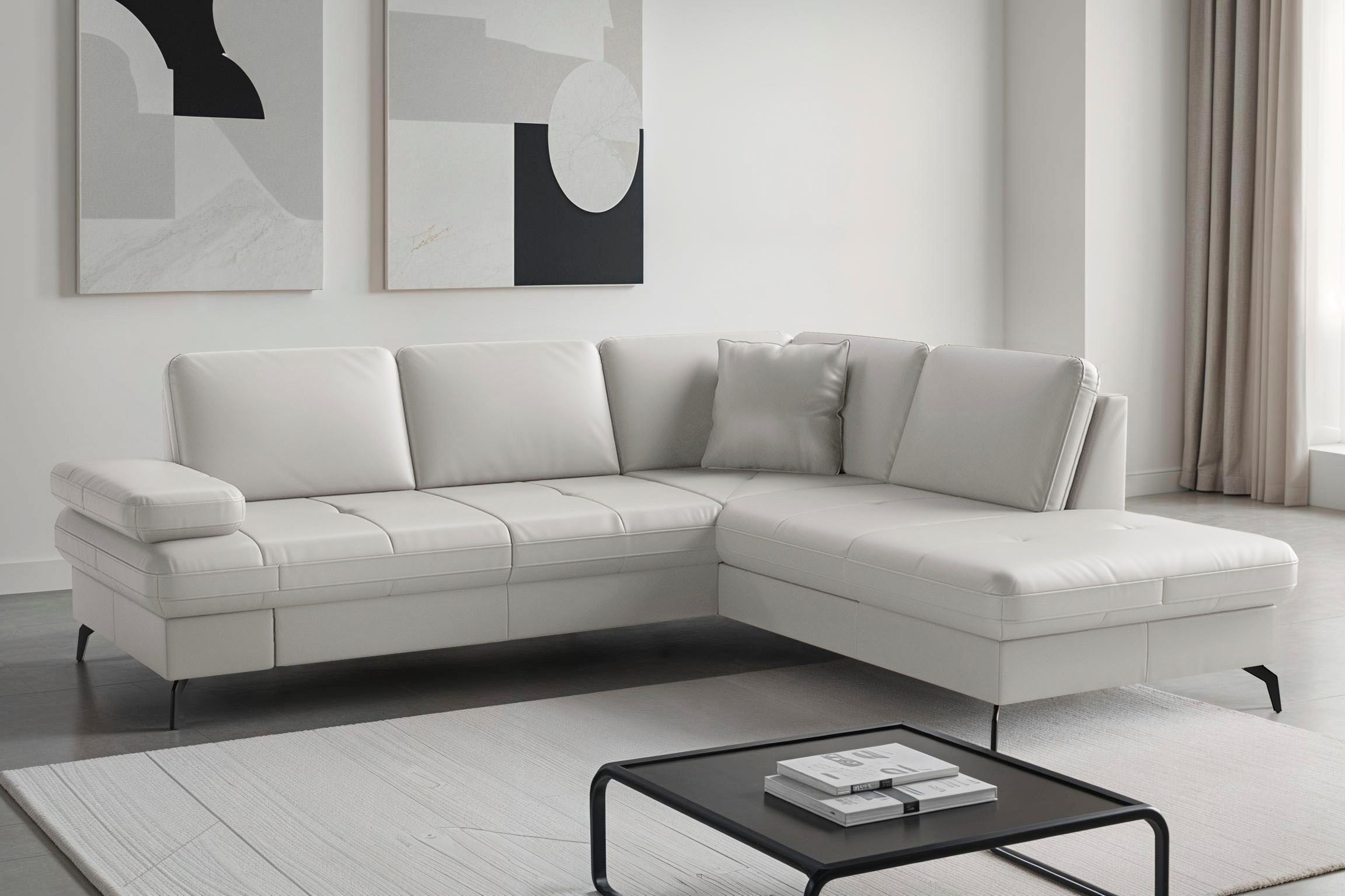 sit&more Ecksofa Morris Jubi, Ottomane, Breite 238 cm, mit Armteilfunktion, wahlweise mit Schlaffunktion