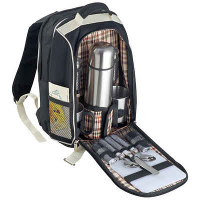 Livepac Office Kühltasche Picknickrucksack mit Isolierflasche aus Edelstahl mit integrierter Küh