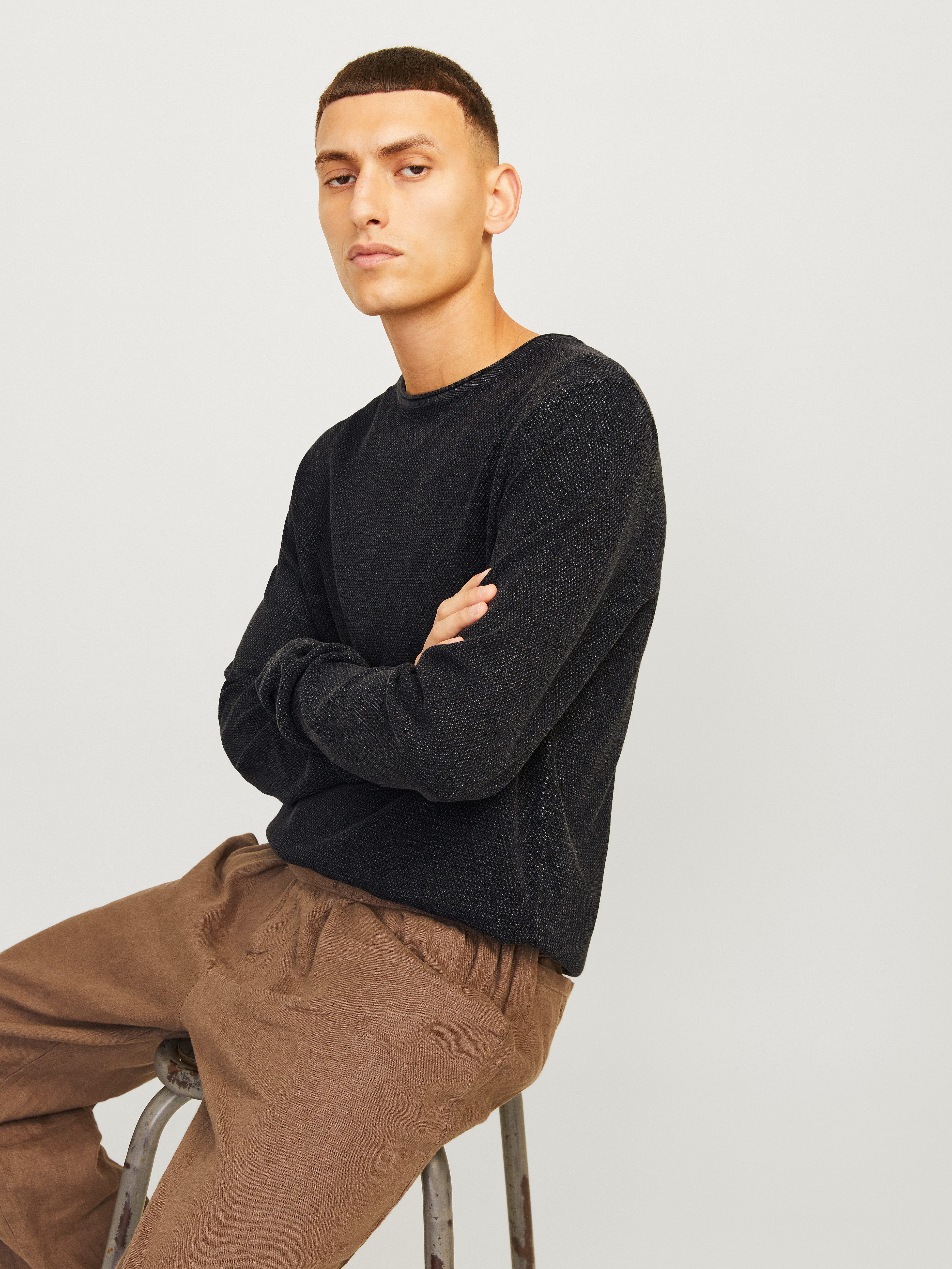 Jack & Jones Rundhalspullover JJDEAN KNIT günstig online kaufen