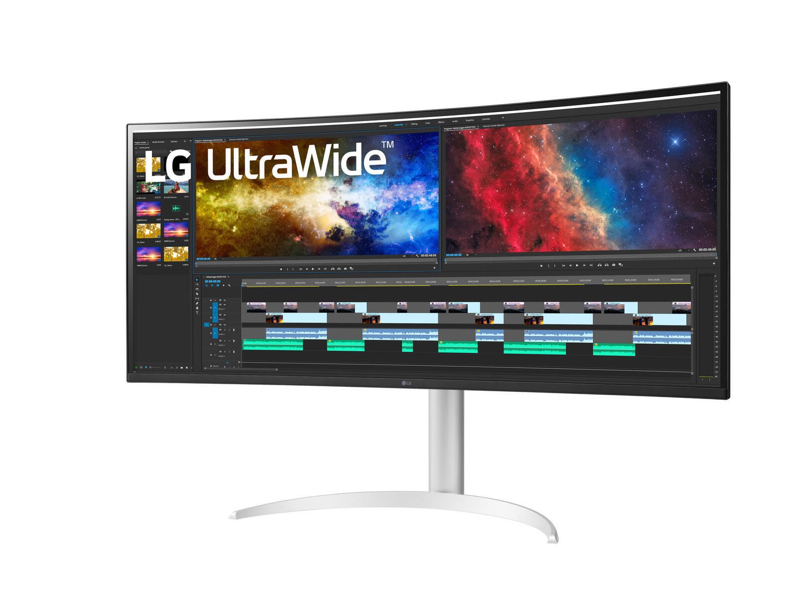 LG LG UltraWide 38BQ85C-W.AEU TFT-Monitor (3840 x 1600, 5 ms Reaktionszeit, 75 Hz, IPS Panel)