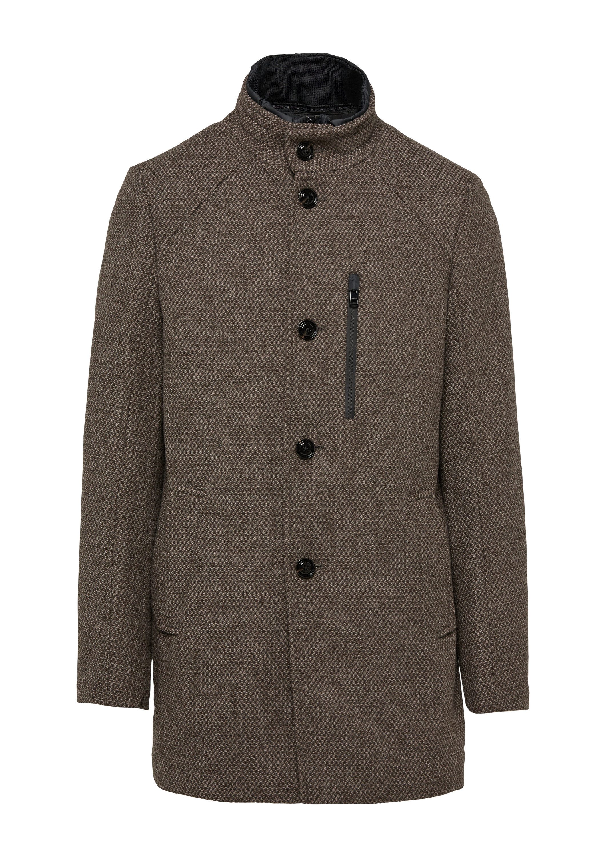 s.Oliver Wintermantel Outdoor-Mantel Wattierter Wollmix-Mantel mit herausne günstig online kaufen