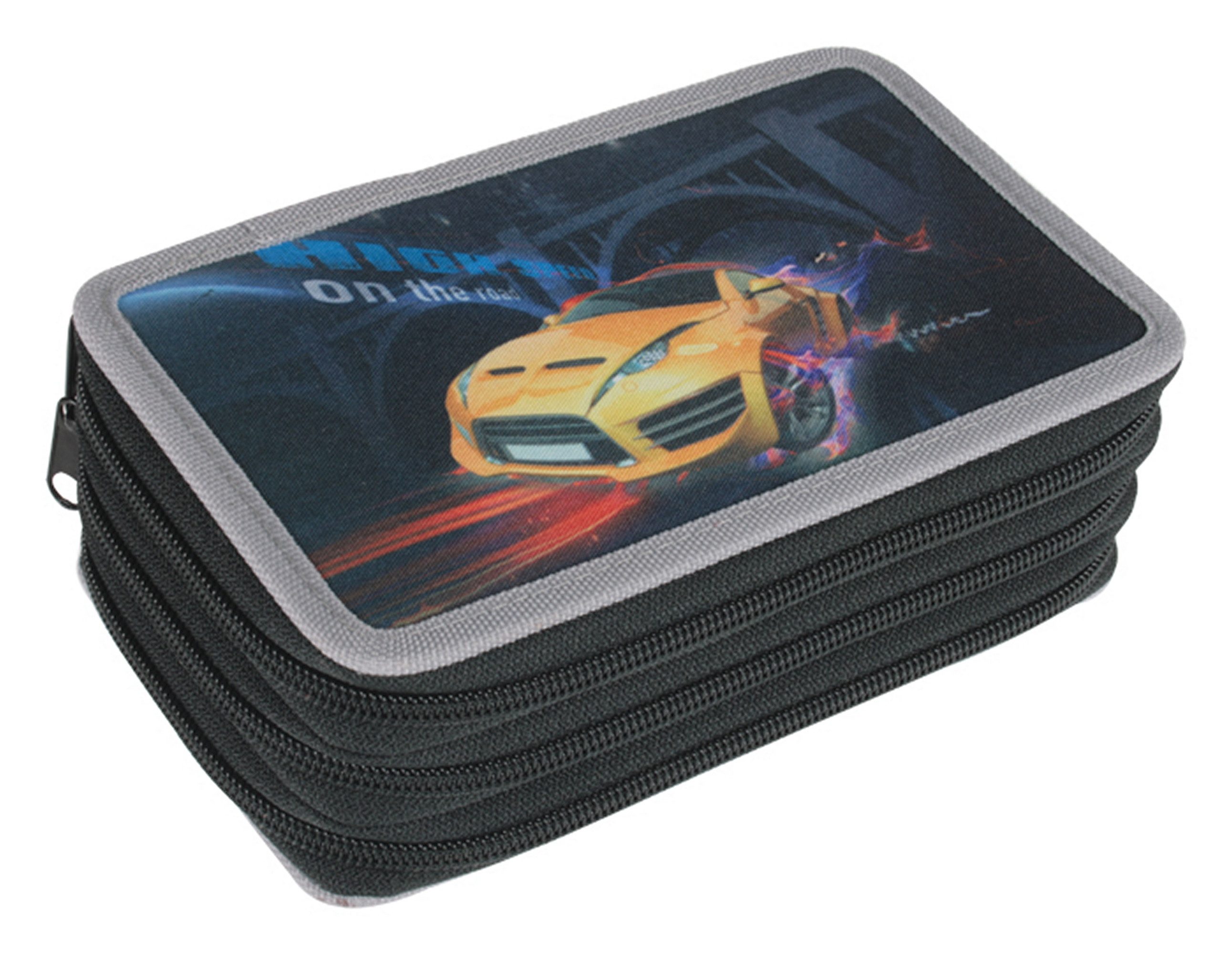 Stylex Schreibwaren Federtasche Tripledecker Federtasche / Federmappe / Schüleretui / 31tlg. gefüllt