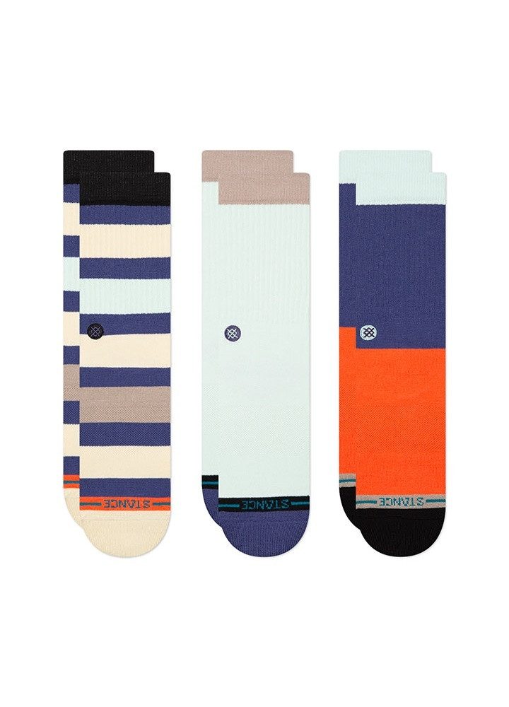 Stance Socken Tagessocke Crew Bayside blau/orange günstig online kaufen